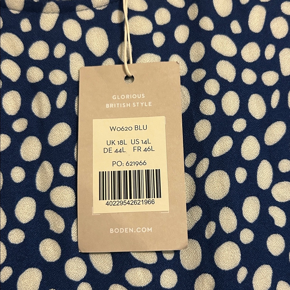 LiKe💝for $20 off🍭 Boden blue white dress Glorious British Style NWT - Picture 4 of 8